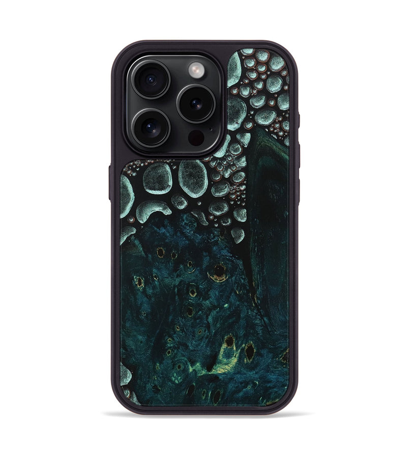 iPhone 15 Pro Wood+Resin Phone Case - Madeline (Chameleon, 706681)