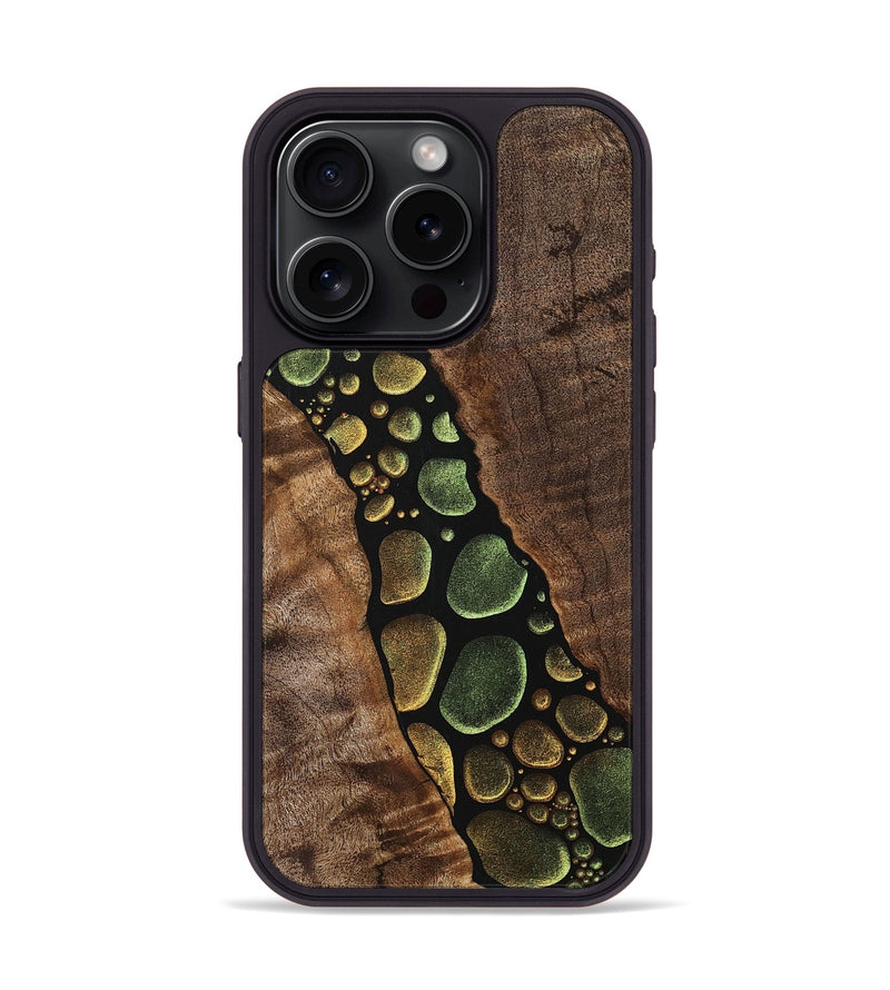 iPhone 15 Pro Wood+Resin Phone Case - Elsa (Chameleon, 706690)