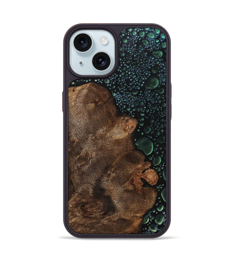 iPhone 15 Wood+Resin Phone Case - Drake (Chameleon, 706694)