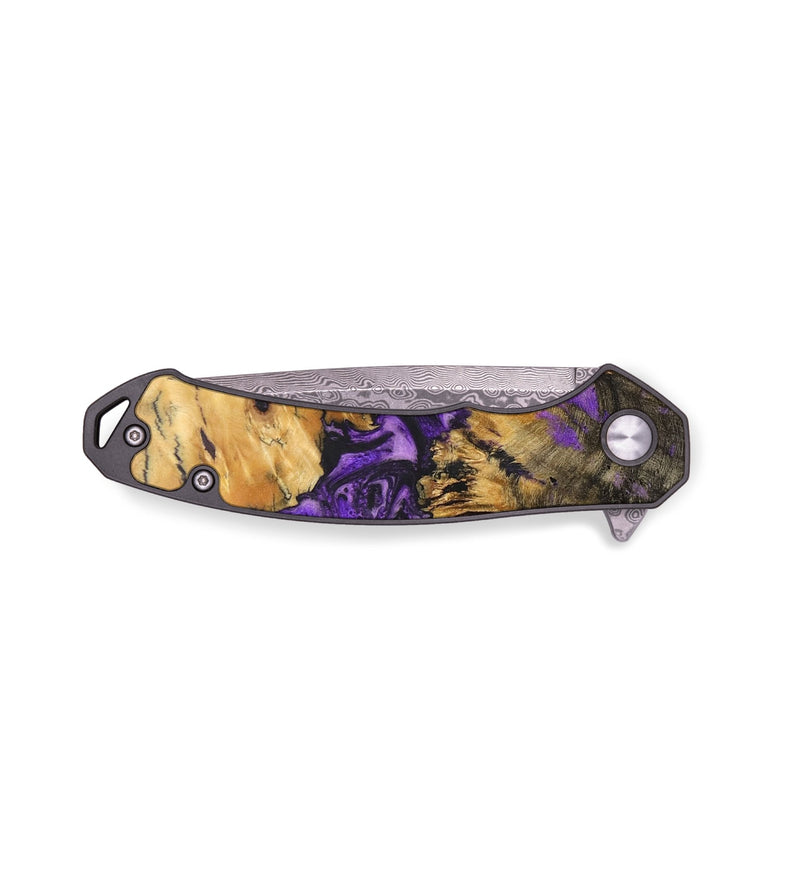 EDC Wood+Resin Pocket Knife - Lacy (Purple, 706820)