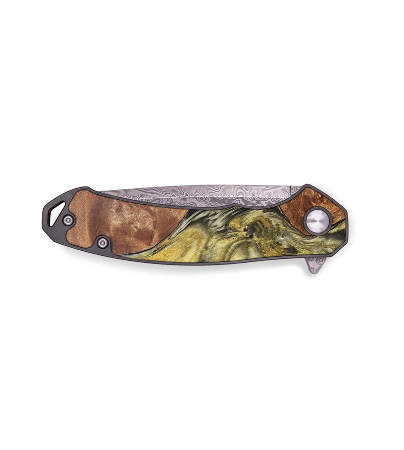 EDC Wood+Resin Pocket Knife - Jada (Black & White, 706835)