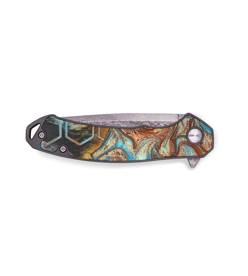 EDC Wood+Resin Pocket Knife - Mikaela (Pattern, 706858)