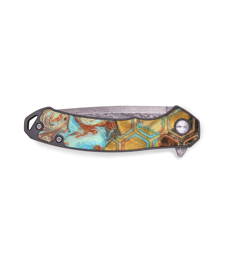 EDC Wood+Resin Pocket Knife - Tessa (Pattern, 706860)