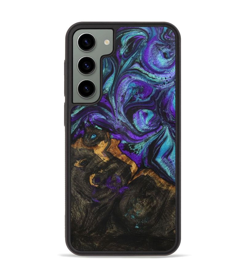 Galaxy S23 Plus Wood+Resin Phone Case - Moises (Purple, 706898)