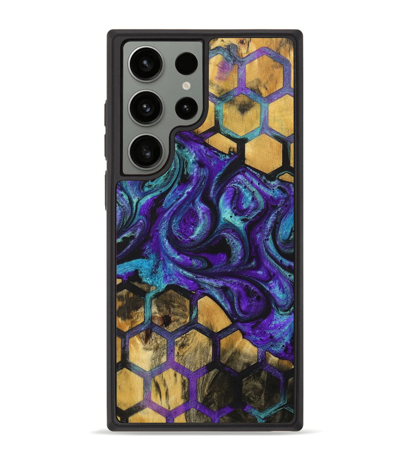 Galaxy S23 Ultra Wood+Resin Phone Case - Adonis (Pattern, 706948)