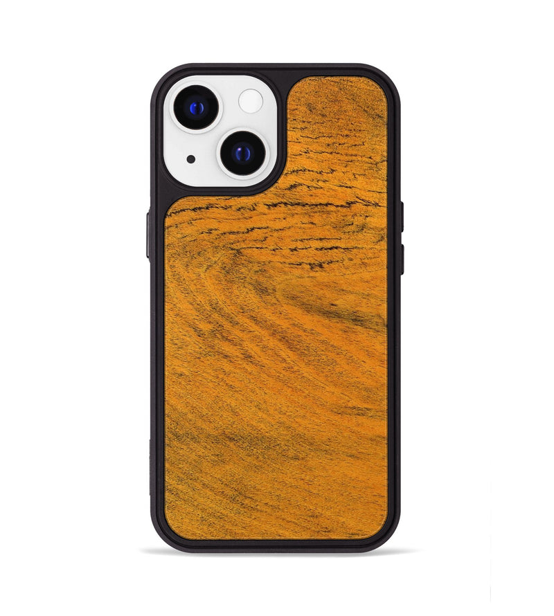 iPhone 13 Wood+Resin Phone Case - Dominique (Wood Burl, 706968)
