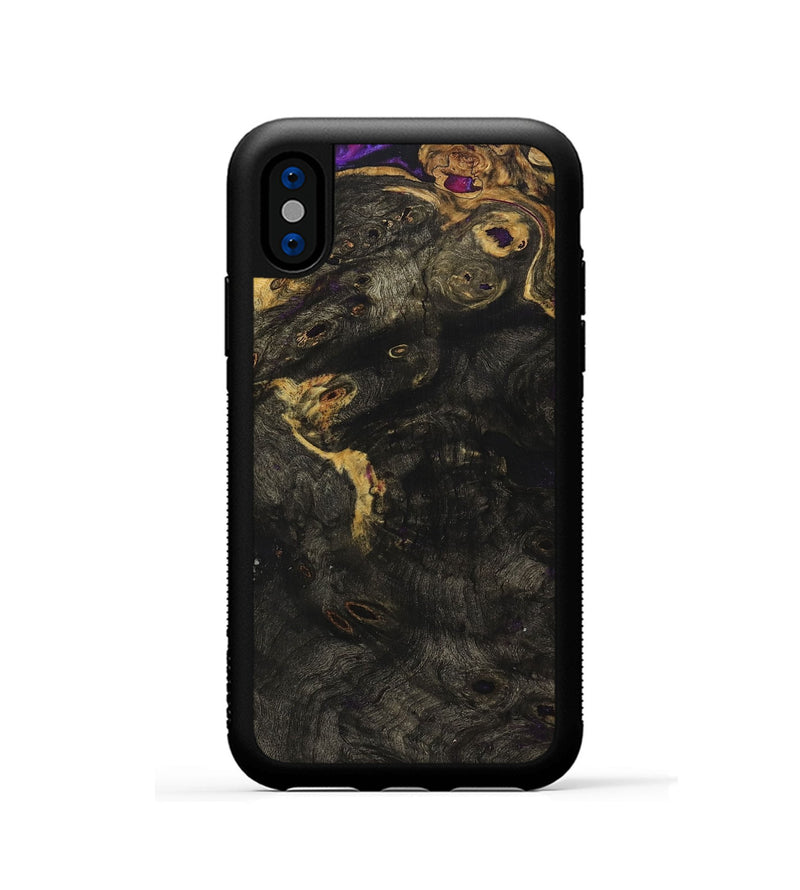 iPhone Xs Wood+Resin Phone Case - Shelby (Wood Burl, 706973)
