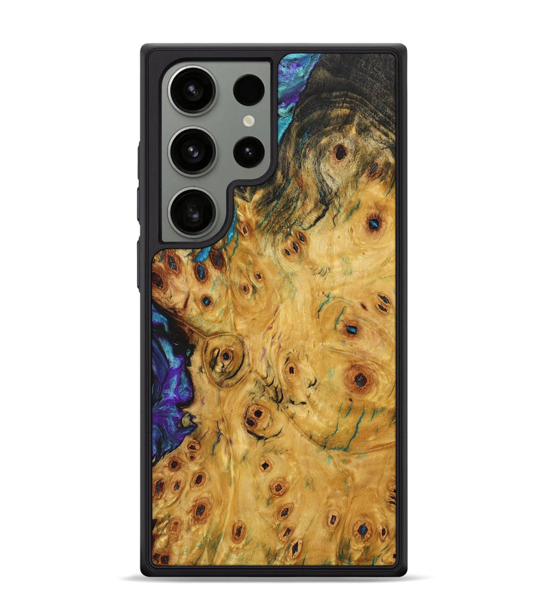 Galaxy S24 Ultra Wood+Resin Phone Case - Tabitha (Wood Burl, 706981)