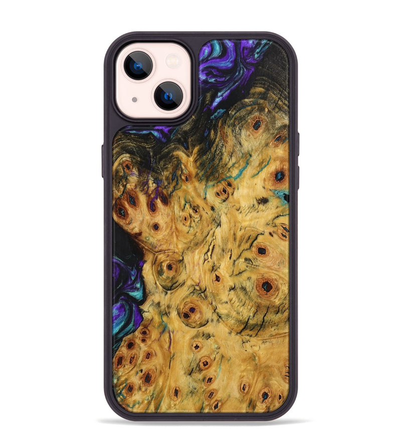 iPhone 14 Plus Wood+Resin Phone Case - Mathew (Wood Burl, 706982)