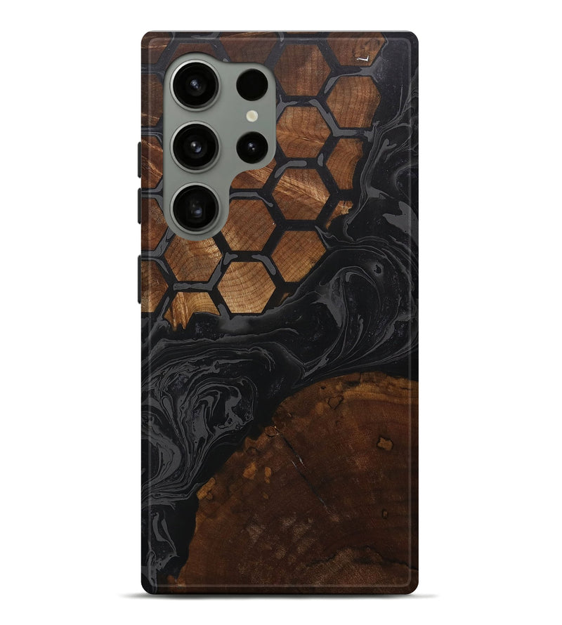 Galaxy S24 Ultra Wood+Resin Live Edge Phone Case - Vivian (Pattern, 707065)