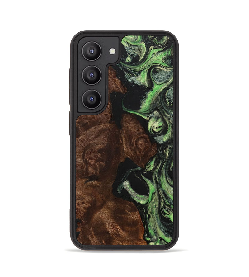 Galaxy S23 Wood+Resin Phone Case - Horace (Green, 707193)