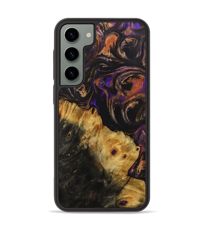 Galaxy S23 Plus Wood+Resin Phone Case - Ariana (Purple, 707274)