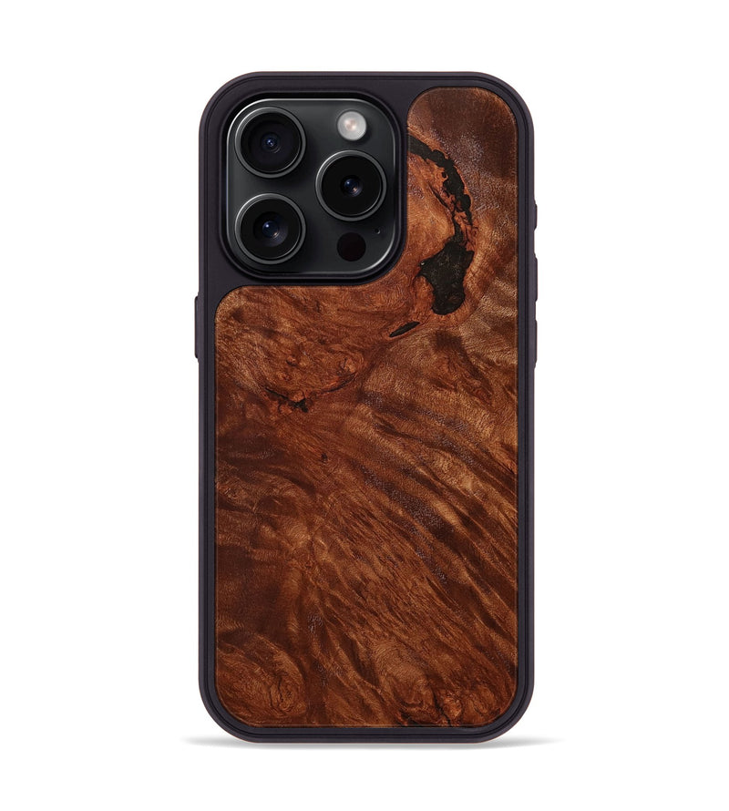 iPhone 15 Pro Wood+Resin Phone Case - Gustavo (Wood Burl, 707293)