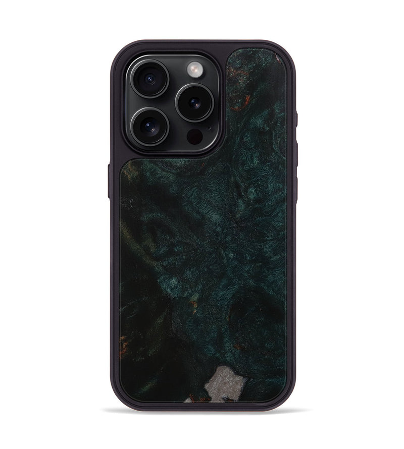 iPhone 15 Pro Wood+Resin Phone Case - Sara (Wood Burl, 707294)