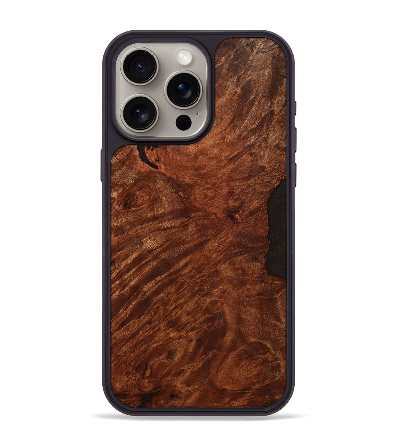 iPhone 15 Pro Max Wood+Resin Phone Case - Santiago (Wood Burl, 707295)