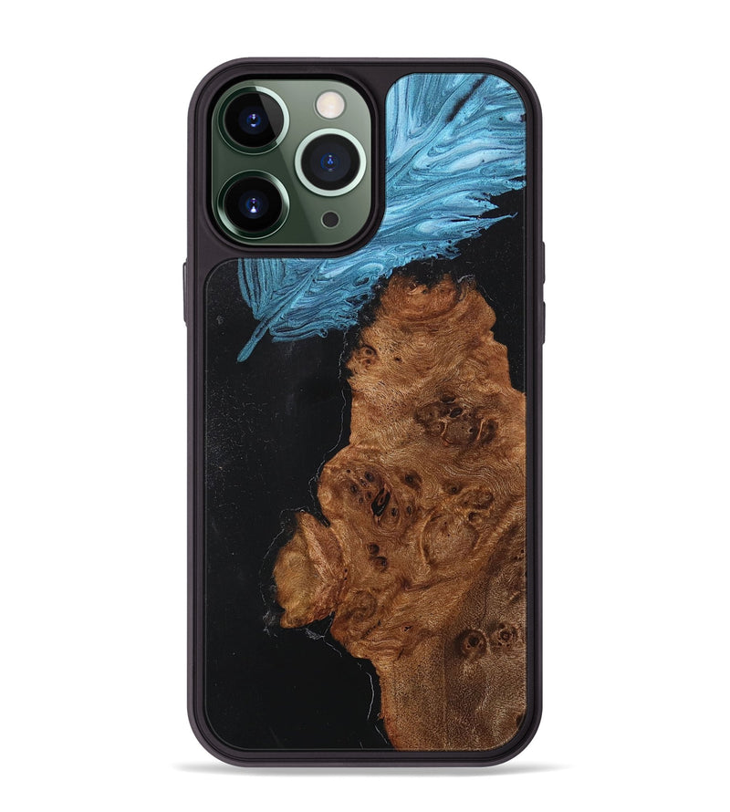 iPhone 13 Pro Max Wood+Resin Phone Case - Matthew (Feather, 707401)