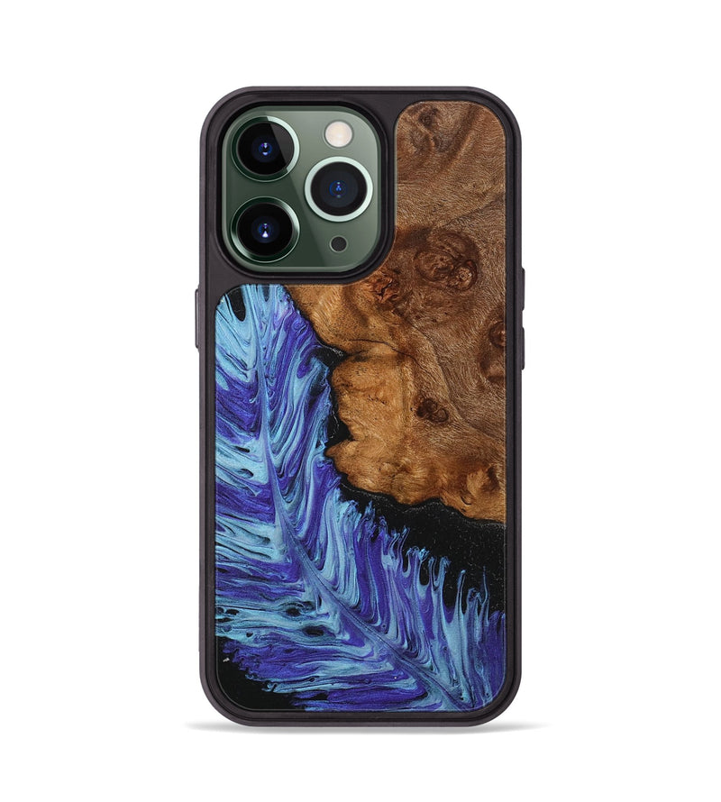iPhone 13 Pro Wood+Resin Phone Case - Isaiah (Feather, 707402)