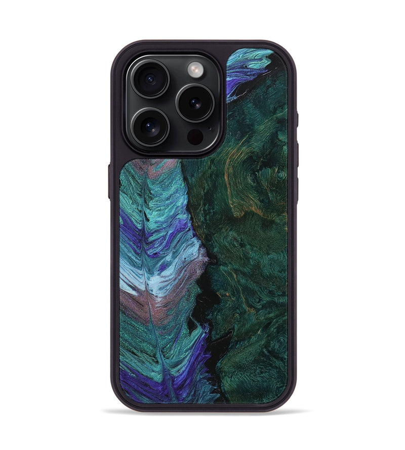 iPhone 15 Pro Wood+Resin Phone Case - Joshua (Feather, 707437)