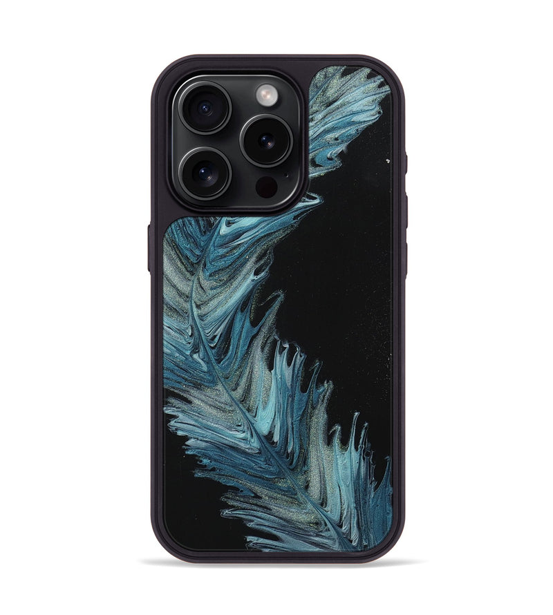 iPhone 15 Pro Wood+Resin Phone Case - Claudia (Feather, 707446)