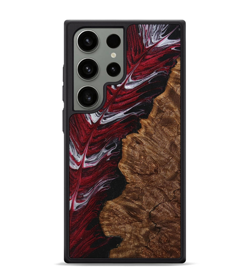 Galaxy S24 Ultra Wood+Resin Phone Case - Jodi (Feather, 707450)