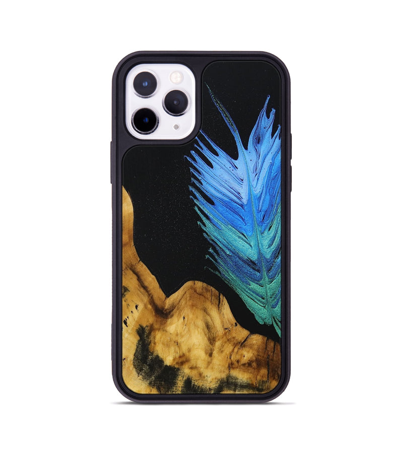 iPhone 11 Pro Wood+Resin Phone Case - Zaiden (Feather, 707457)