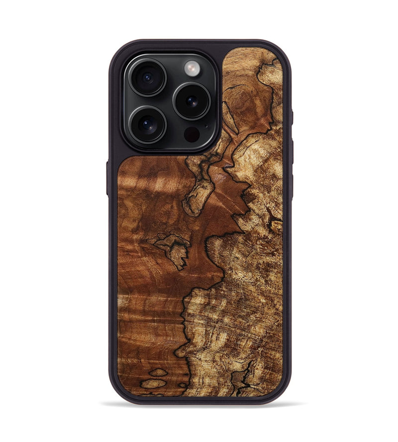 iPhone 15 Pro Wood+Resin Phone Case - Dorothy (Wood Burl, 707494)
