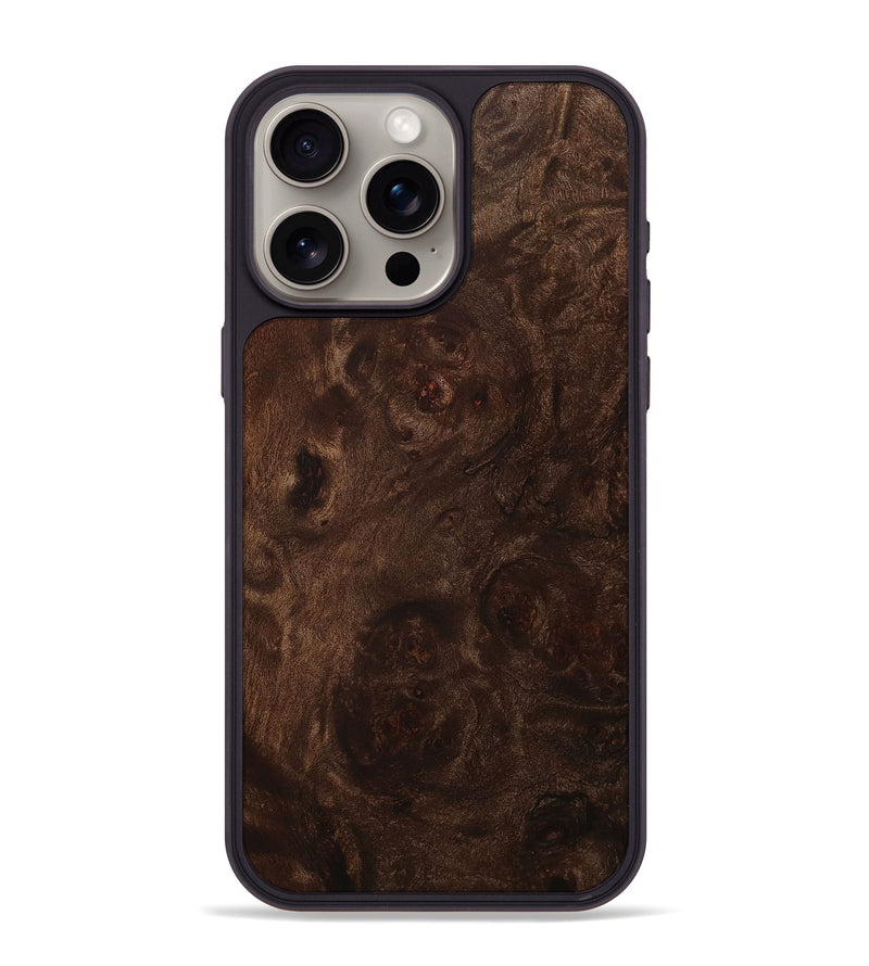 iPhone 15 Pro Max Wood+Resin Phone Case - Lyric (Wood Burl, 707500)