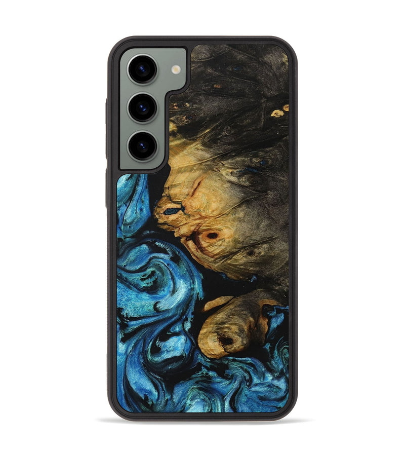 Galaxy S23 Plus Wood+Resin Phone Case - Parker (Blue, 707597)