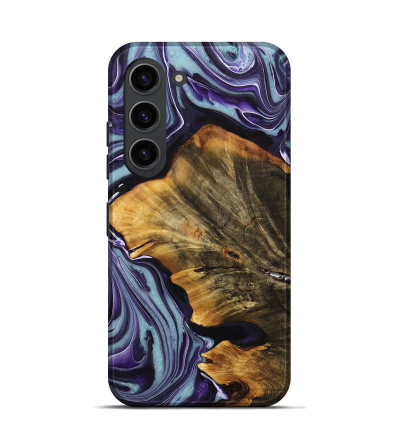 Galaxy S23 Wood+Resin Live Edge Phone Case - Hugh (Purple, 707761)