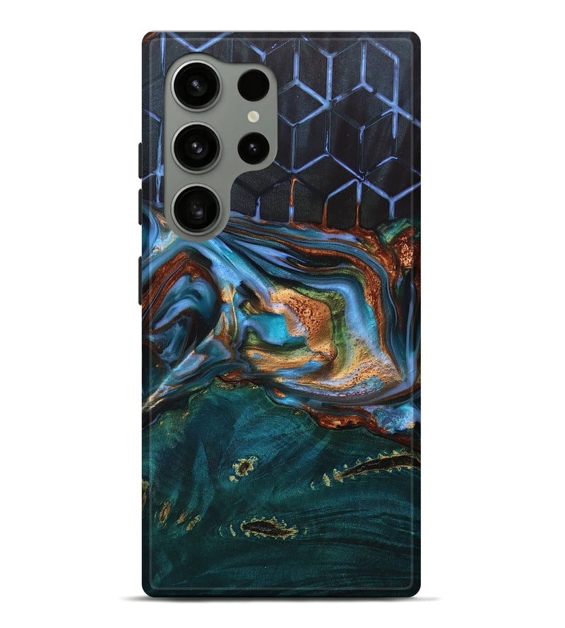 Galaxy S24 Ultra Wood+Resin Live Edge Phone Case - Tabatha (Pattern, 707770)