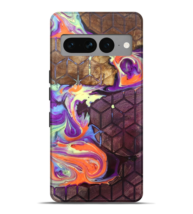 Pixel 7 Pro Wood+Resin Live Edge Phone Case - Sherri (Pattern, 707771)