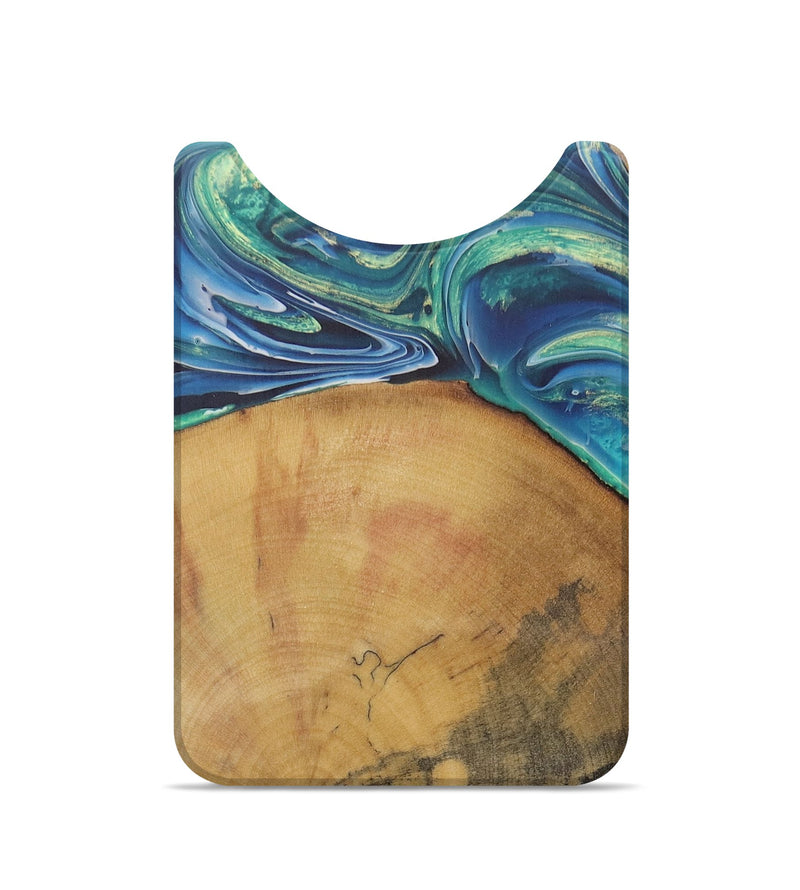 Live Edge Wood+Resin Wallet - Deneen (Green, 707805)