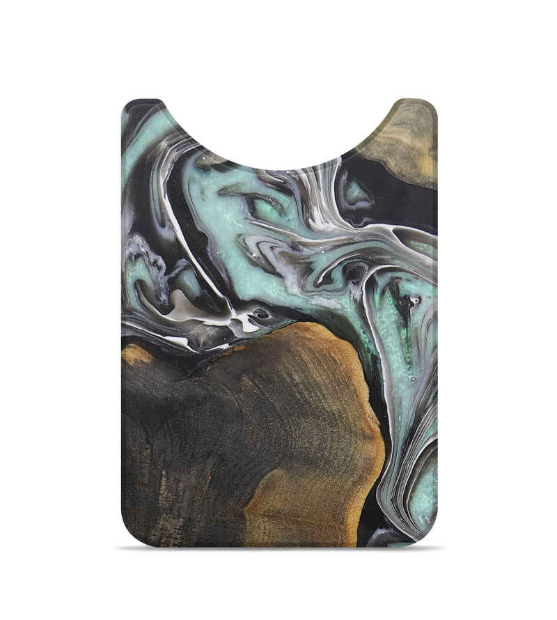 Live Edge Wood+Resin Wallet - Kody (Green, 707806)