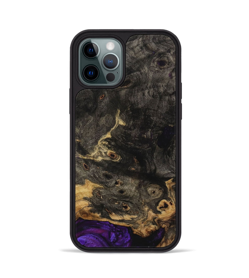 iPhone 12 Pro Wood+Resin Phone Case - Adalyn (Wood Burl, 707854)