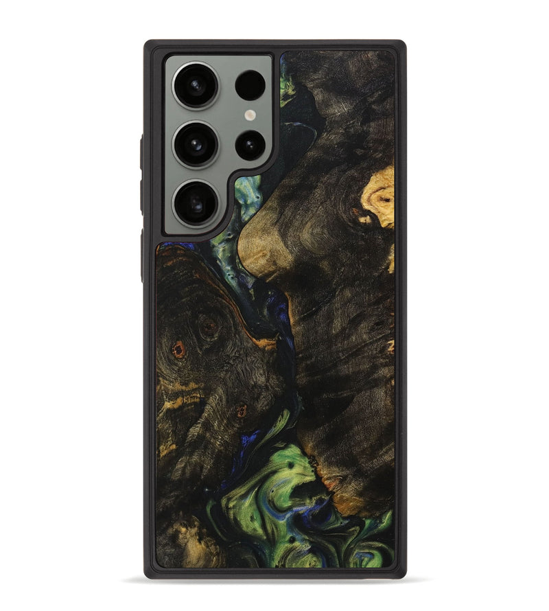 Galaxy S23 Ultra Wood+Resin Phone Case - Haven (Green, 707926)