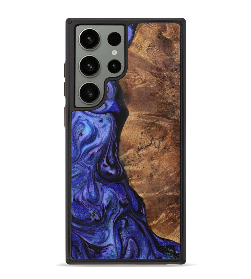 Galaxy S23 Ultra Wood+Resin Phone Case - Jadyn (Purple, 707943)