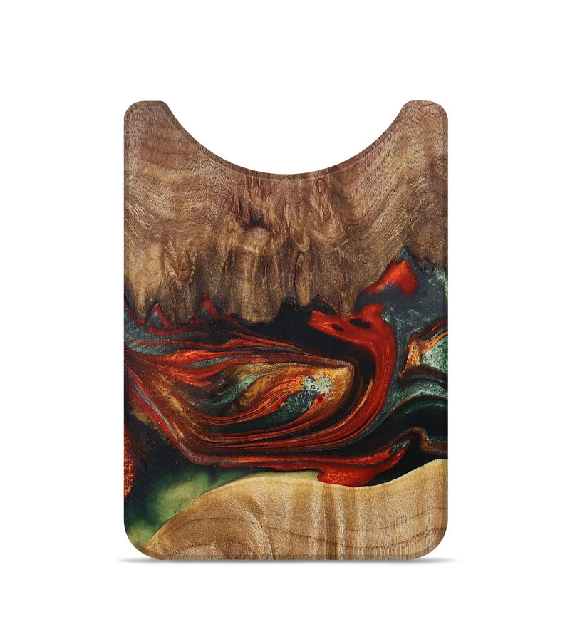 Live Edge Wood+Resin Wallet - Hattie (Green, 708107)