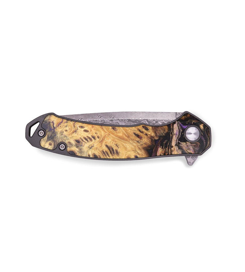EDC Wood+Resin Pocket Knife - Lloyd (Purple, 708119)