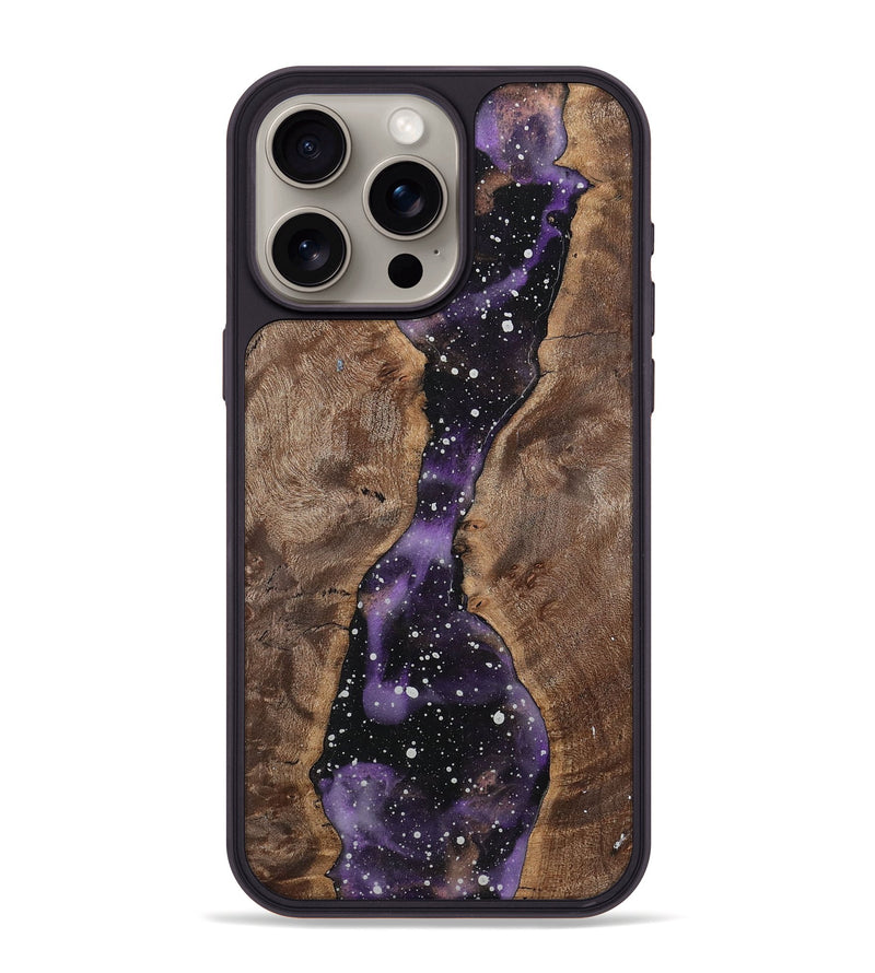 iPhone 15 Pro Max Wood+Resin Phone Case - Isaiah (Cosmos, 708339)