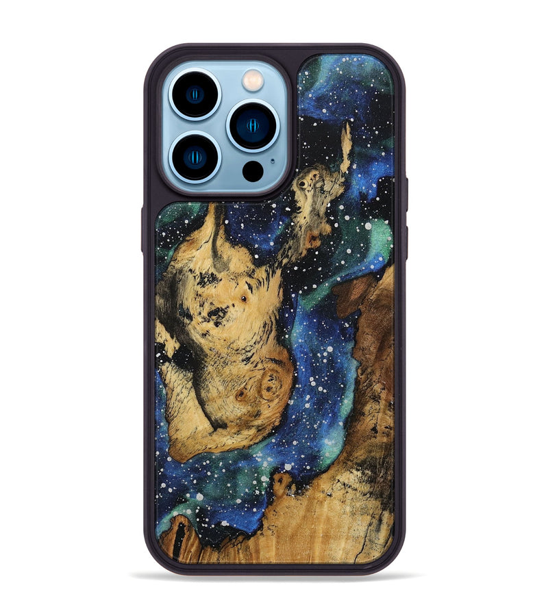 iPhone 14 Pro Max Wood+Resin Phone Case - Elsa (Cosmos, 708341)