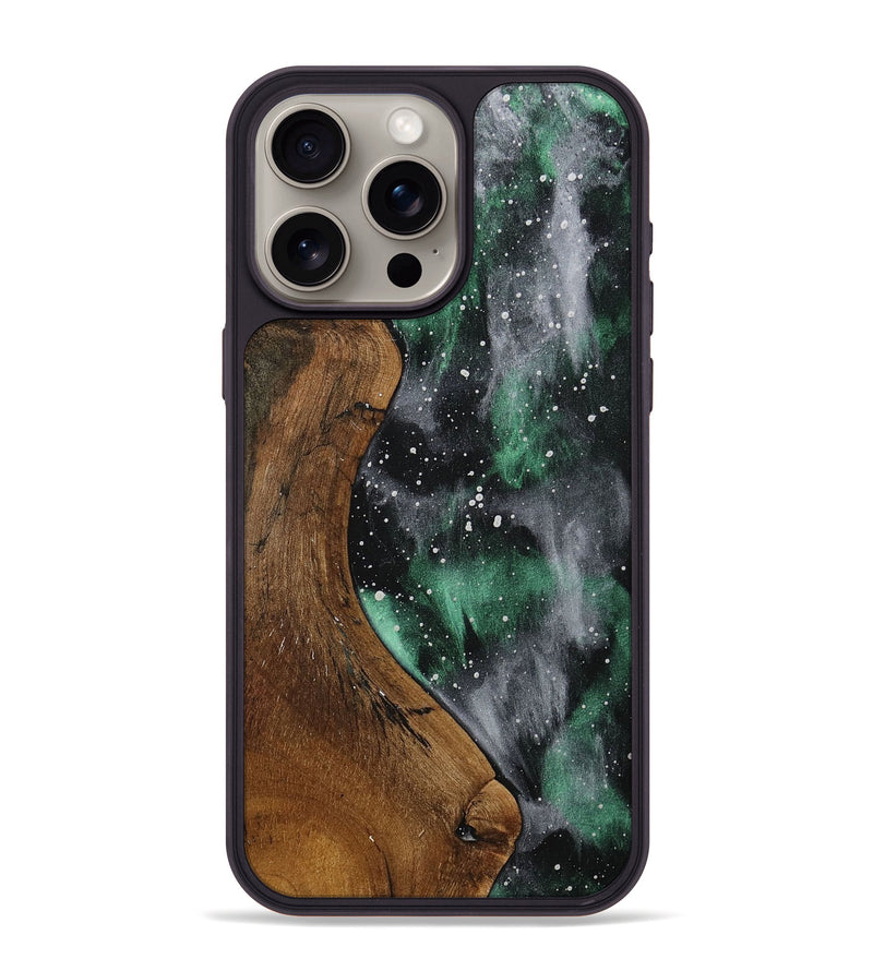 iPhone 15 Pro Max Wood+Resin Phone Case - Sofia (Cosmos, 708360)