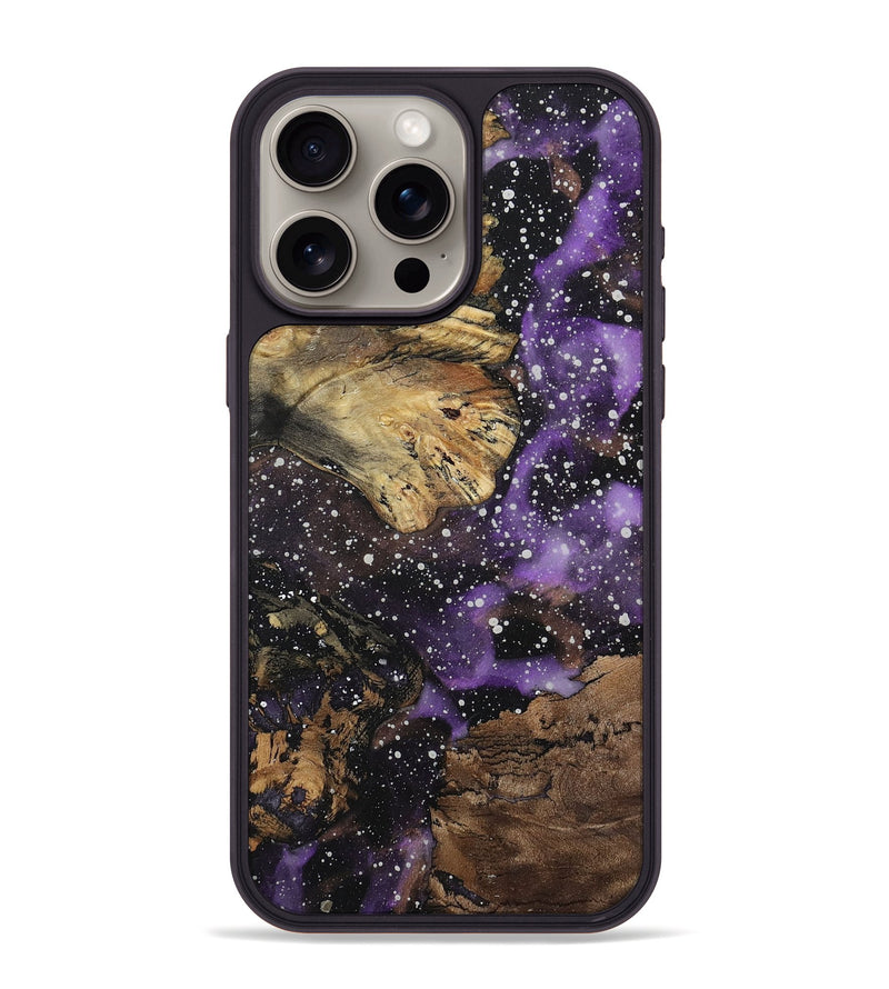 iPhone 15 Pro Max Wood+Resin Phone Case - Lucille (Cosmos, 708361)
