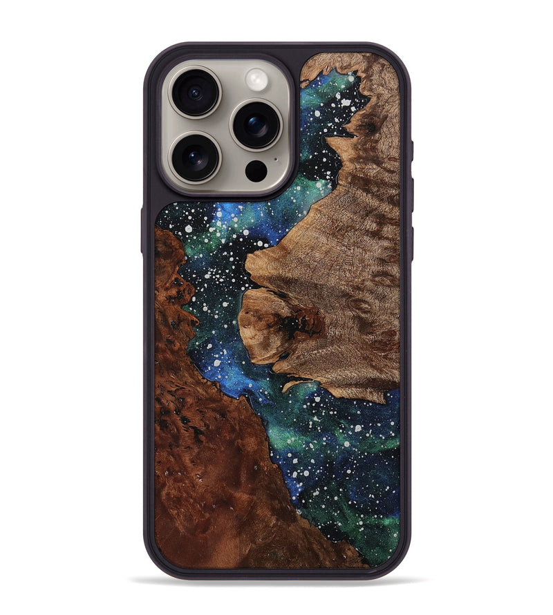 iPhone 15 Pro Max Wood+Resin Phone Case - Gerald (Cosmos, 708362)