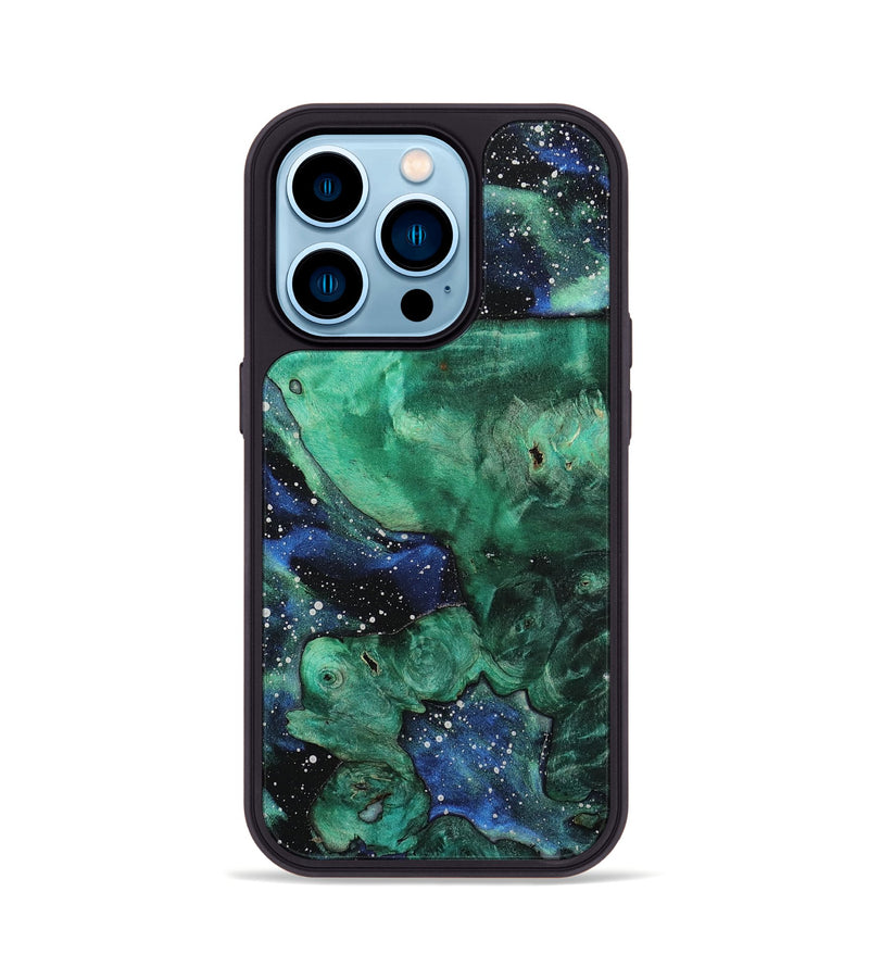 iPhone 14 Pro Wood+Resin Phone Case - Ervin (Cosmos, 708365)