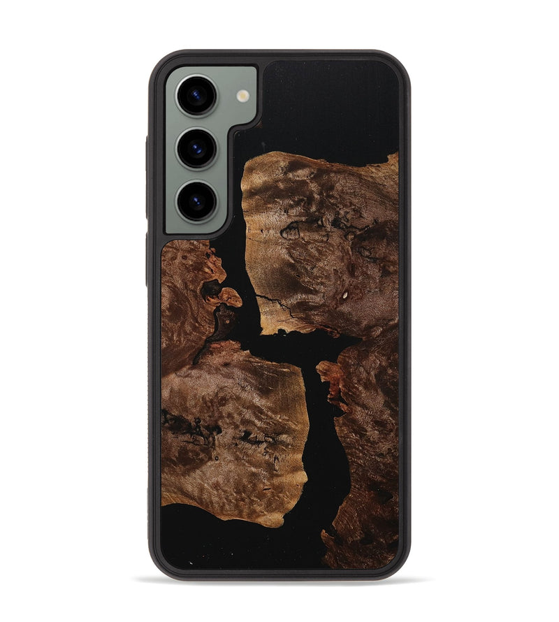 Galaxy S23 Plus Wood+Resin Phone Case - Sofia (Pure Black, 708416)
