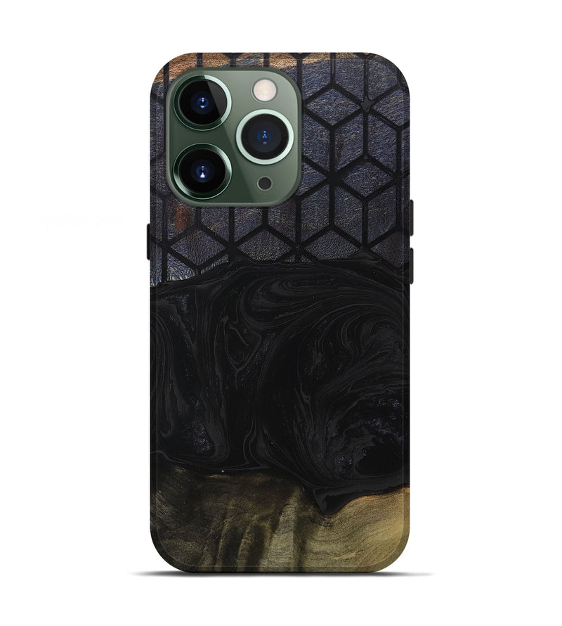 iPhone 13 Pro Wood+Resin Live Edge Phone Case - Rex (Pattern, 708424)