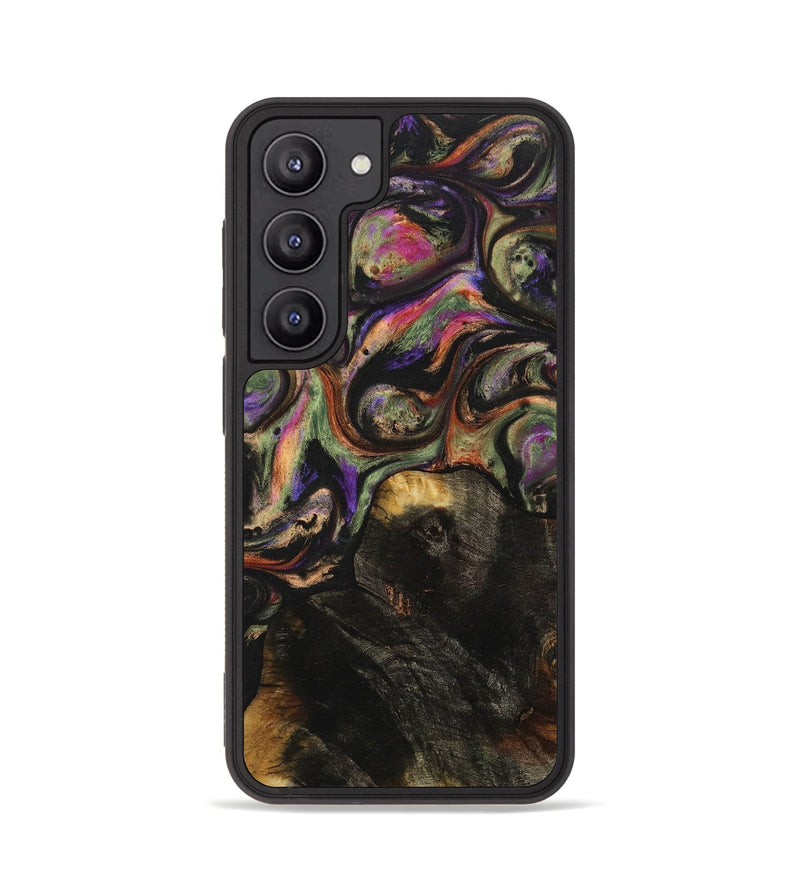 Galaxy S23 Wood+Resin Phone Case - Melba (Green, 708485)