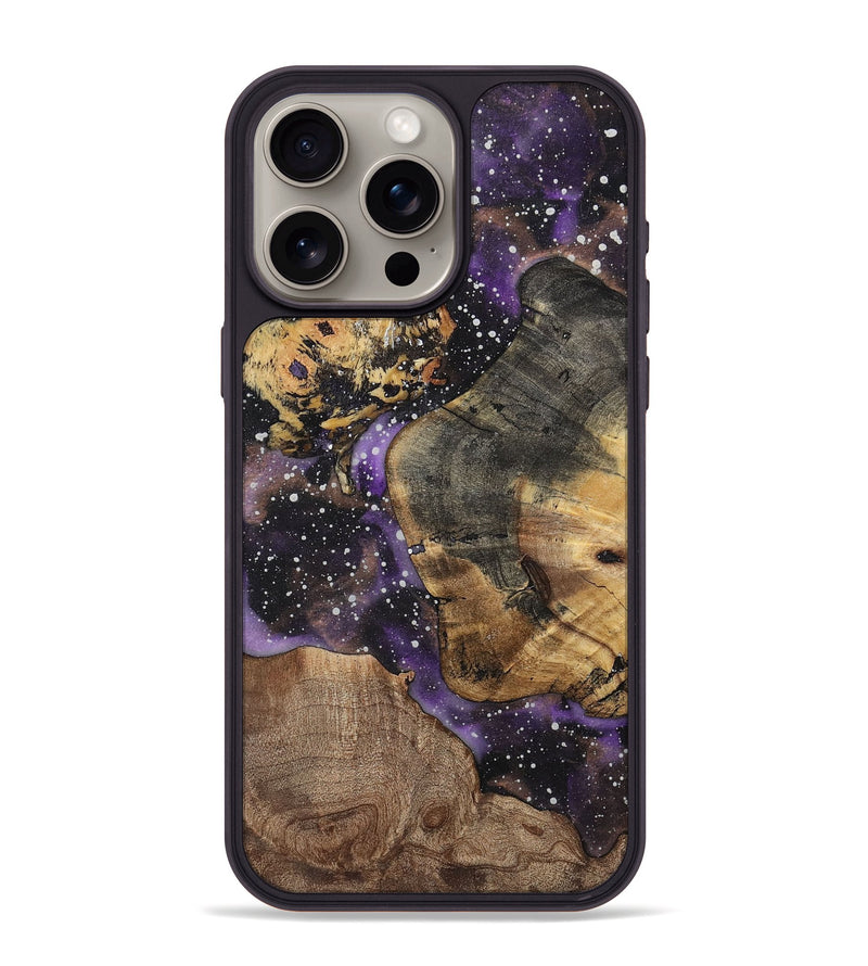 iPhone 15 Pro Max Wood+Resin Phone Case - Vivienne (Cosmos, 708533)