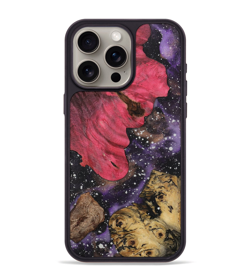 iPhone 15 Pro Max Wood+Resin Phone Case - Nia (Cosmos, 708537)