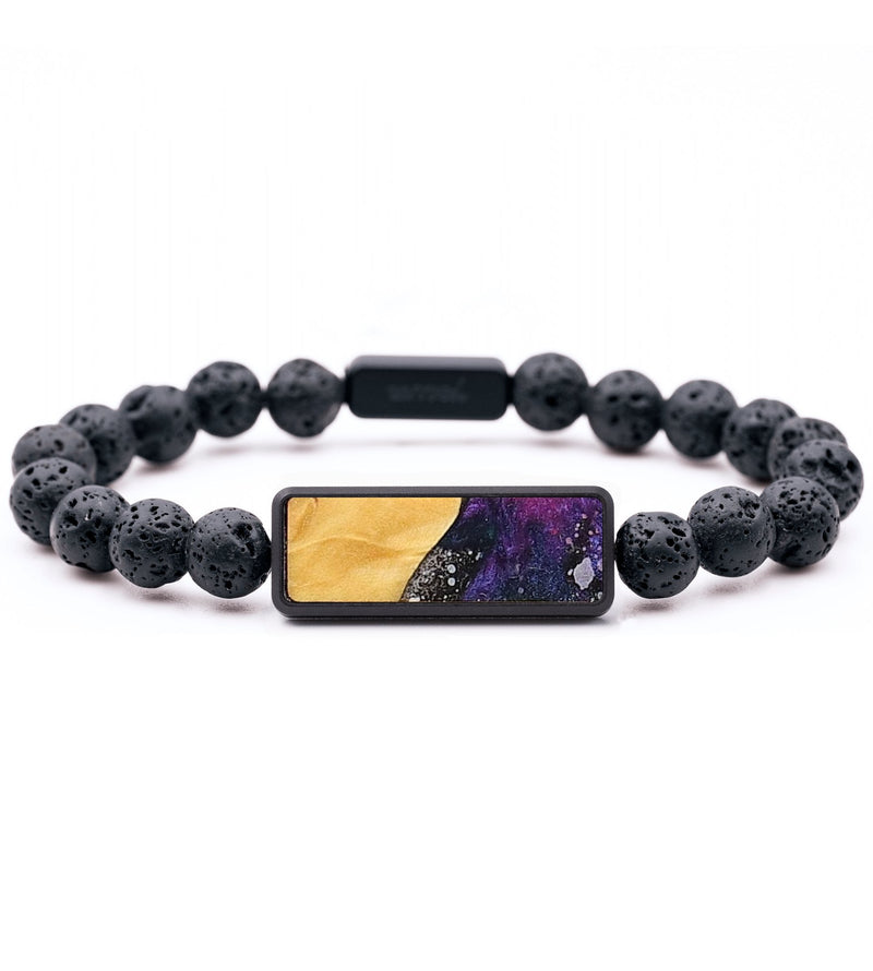 Lava Bead Wood+Resin Bracelet - Martha (Cosmos, 708557)